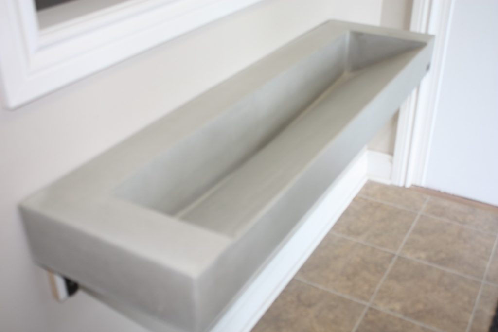 Natural Gray Narrow Ramp Slot Drain Trough